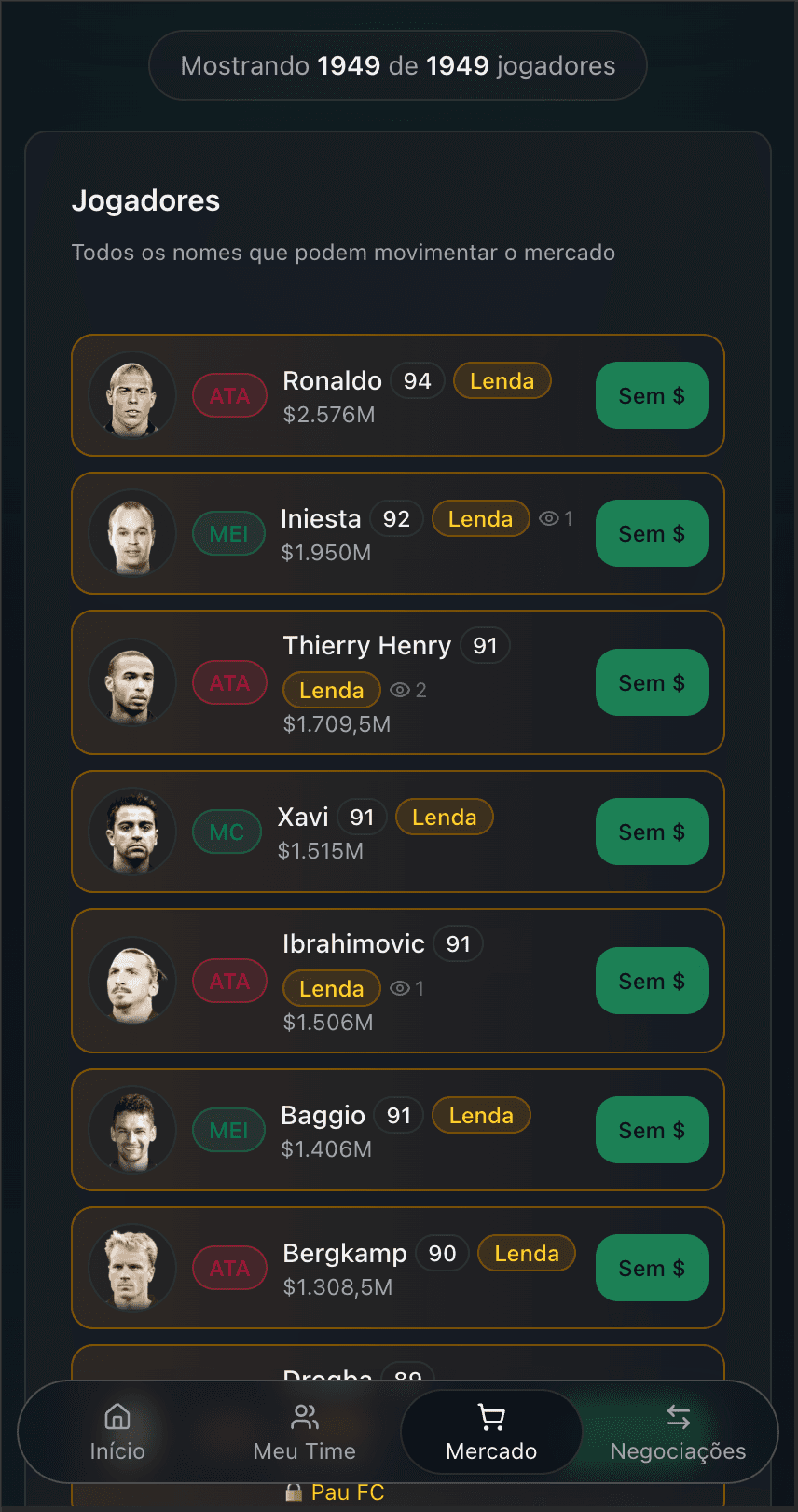 Mercado de Transferências